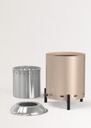Fire Pit Compact - 1.5 Kw Outdoor Table Brazier with Smokeless Pellet - Sand