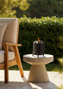 Fire Pit Compact - 1.5 Kw Outdoor Table Brazier with Smokeless Pellet - Black