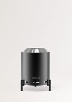Brasero compacto - Brasero de mesa para exteriores de 1,5 kW con pellets sin humo - Negro