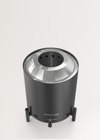 Brasero compacto - Brasero de mesa para exteriores de 1,5 kW con pellets sin humo - Negro