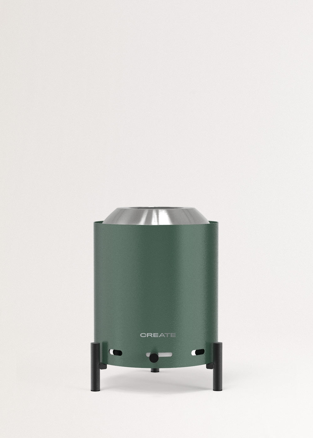 Fire Pit Compact - Brasero De Mesa 1,5 kW De Exterior De Pellets Sin Humo - Verde