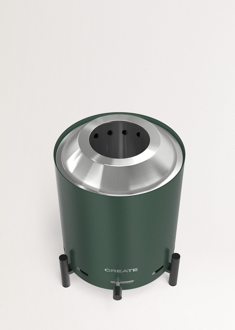 Fire Pit Compact - Brasero De Mesa 1,5 kW De Exterior De Pellets Sin Humo - Verde