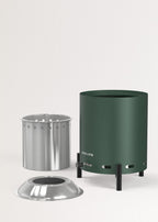 Fire Pit Compact - Brasero De Mesa 1,5 kW De Exterior De Pellets Sin Humo - Verde