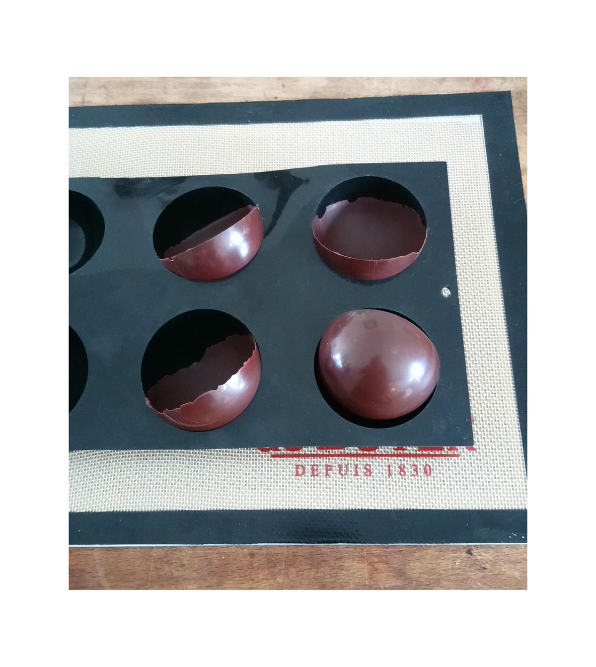 Molde de silicona para minisemiesferas Moul Flex