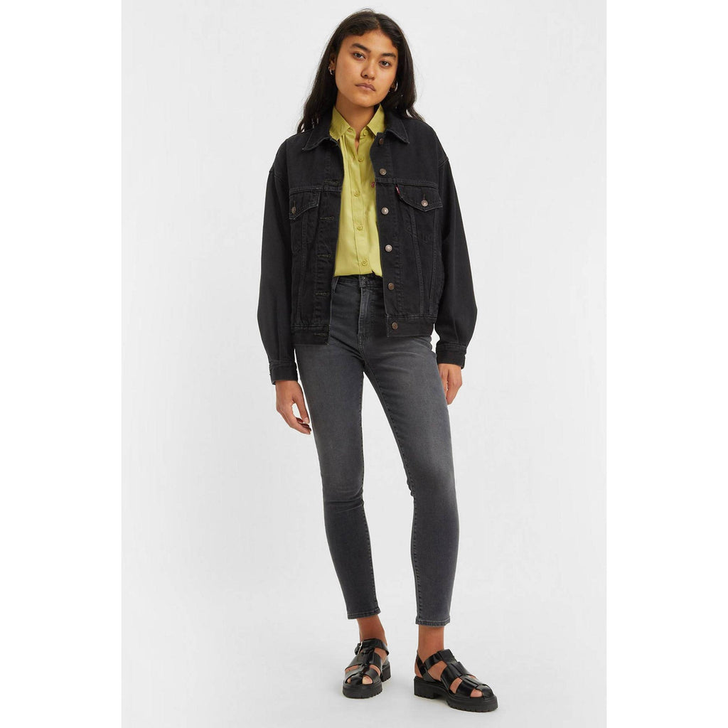 Jeans Skinny a Vita Alta Levi's 721 Grigio