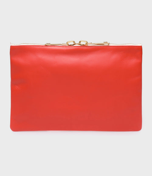 1970-1976 - Pochette Cuir Lisse Rouge - Femme