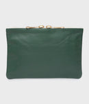 1970-1976 - Pochette Cuir Lisse Vert Foncé - Femme