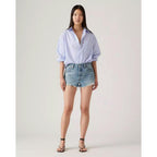 Levi's 501 High-Rise Denim Shorts Blue
