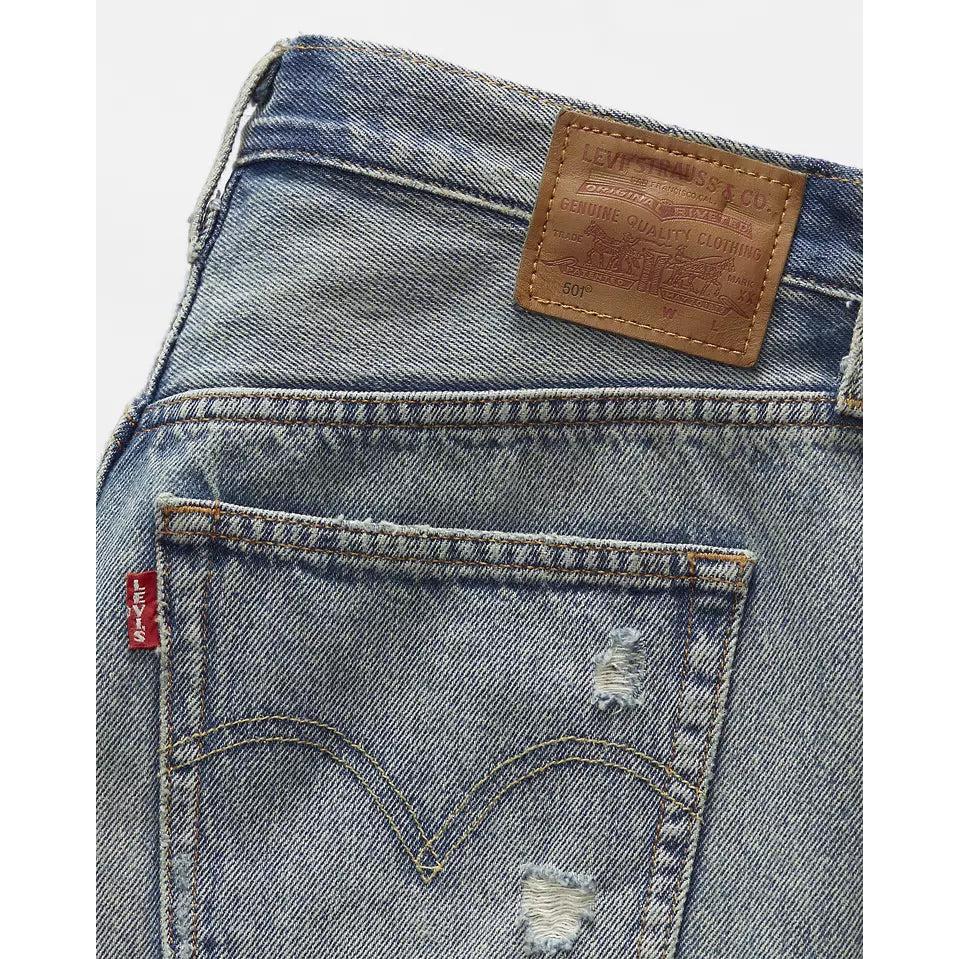 Levi's 501 High-Rise Denim Shorts Blue