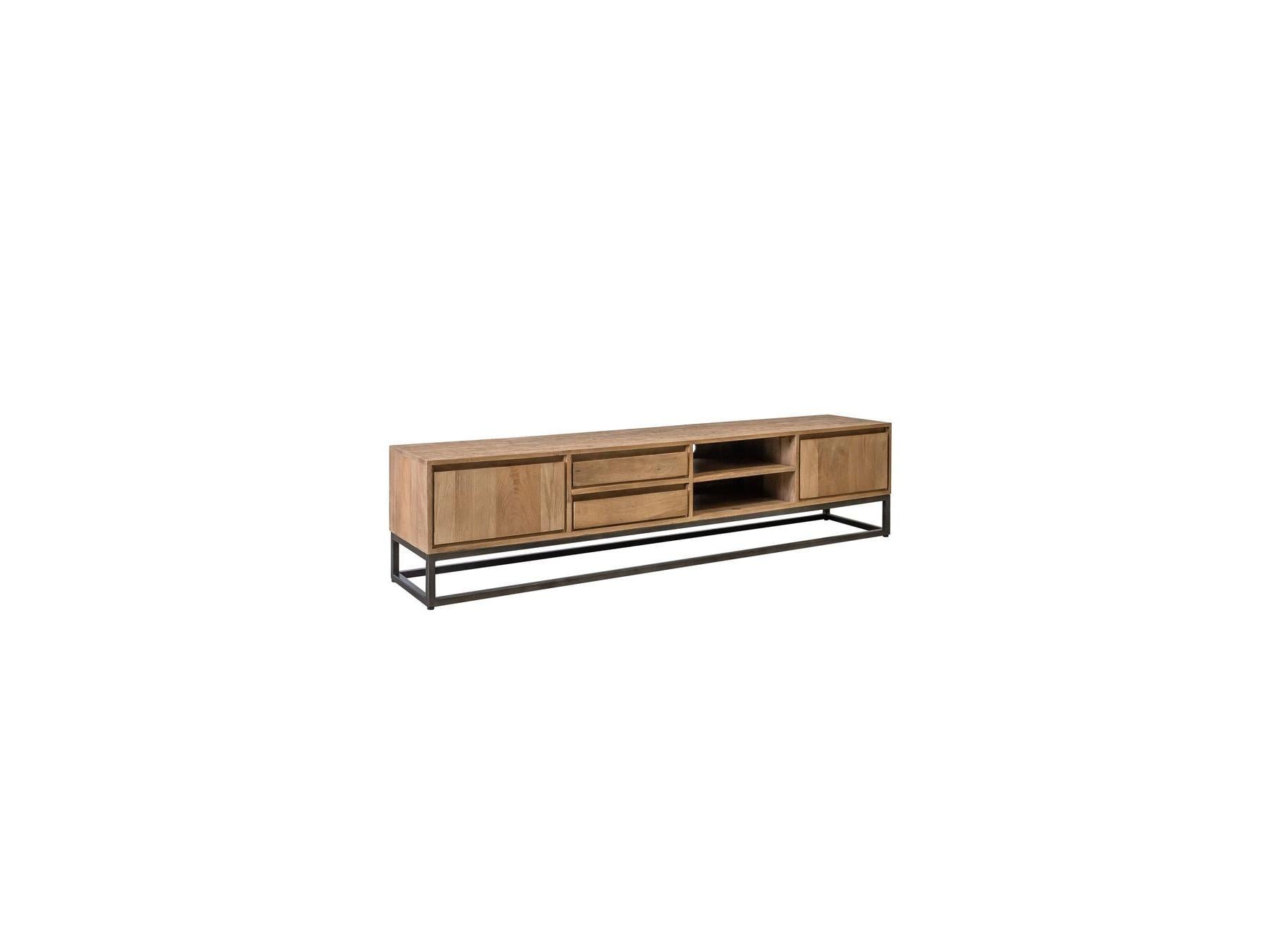 Bergerac - Conjunto con aparador de 190 cm + mueble de TV de 200 cm de madera maciza de mango