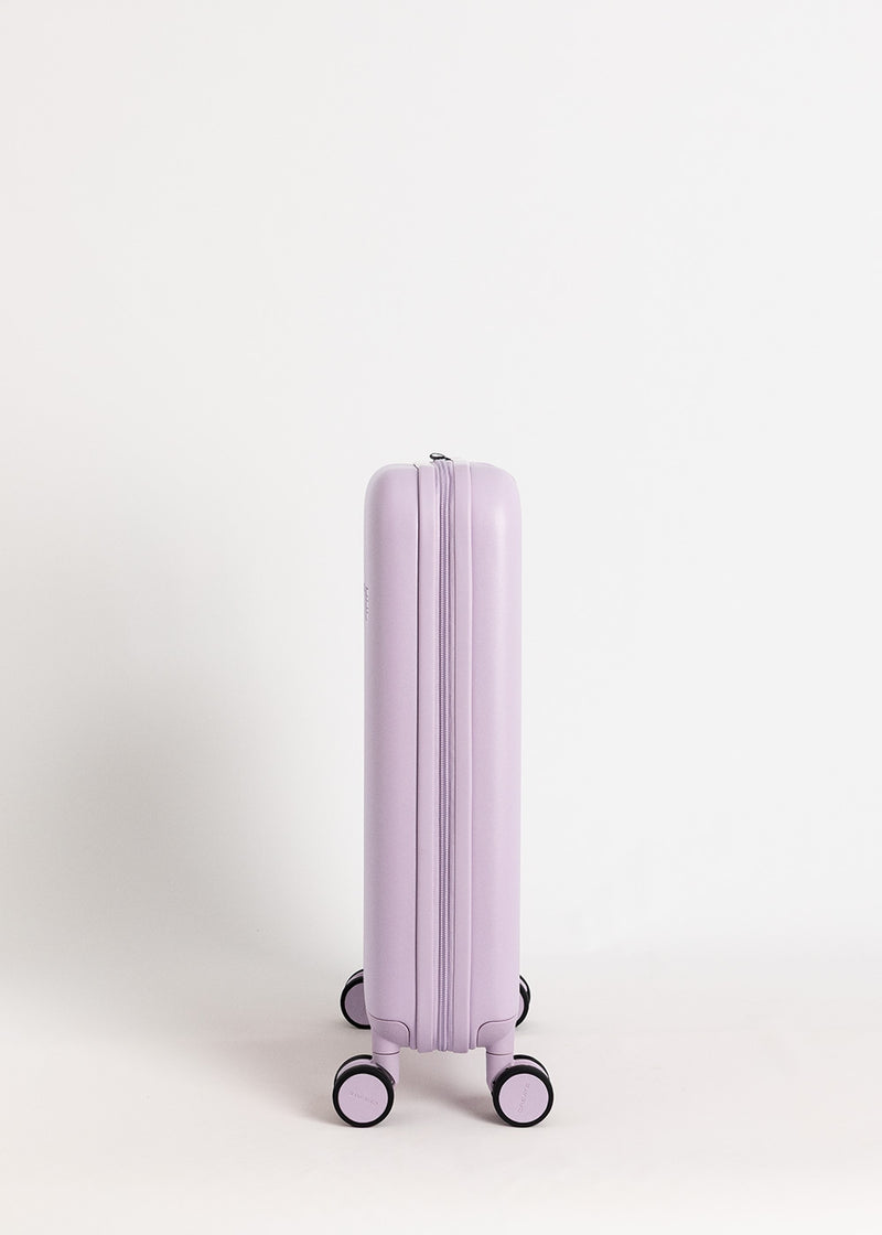 Luggage Studio Foldable - Rigid Foldable Polycarbonate Cabin Suitcase with TSA Lock & Multi-Directional Wheels - Lavender