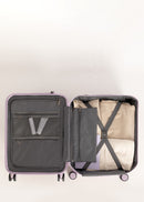 Luggage Studio Foldable - Rigid Foldable Polycarbonate Cabin Suitcase with TSA Lock & Multi-Directional Wheels - Lavender