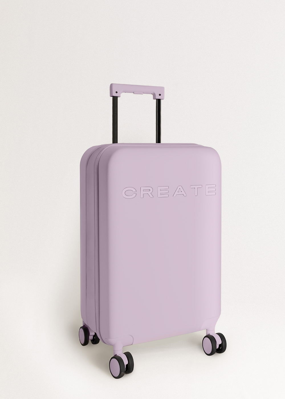 Luggage Studio Foldable - Maleta de Cabina Rígida Plegable de Policarbonato con Cerradura TSA y Ruedas Multidireccionales - Lavanda