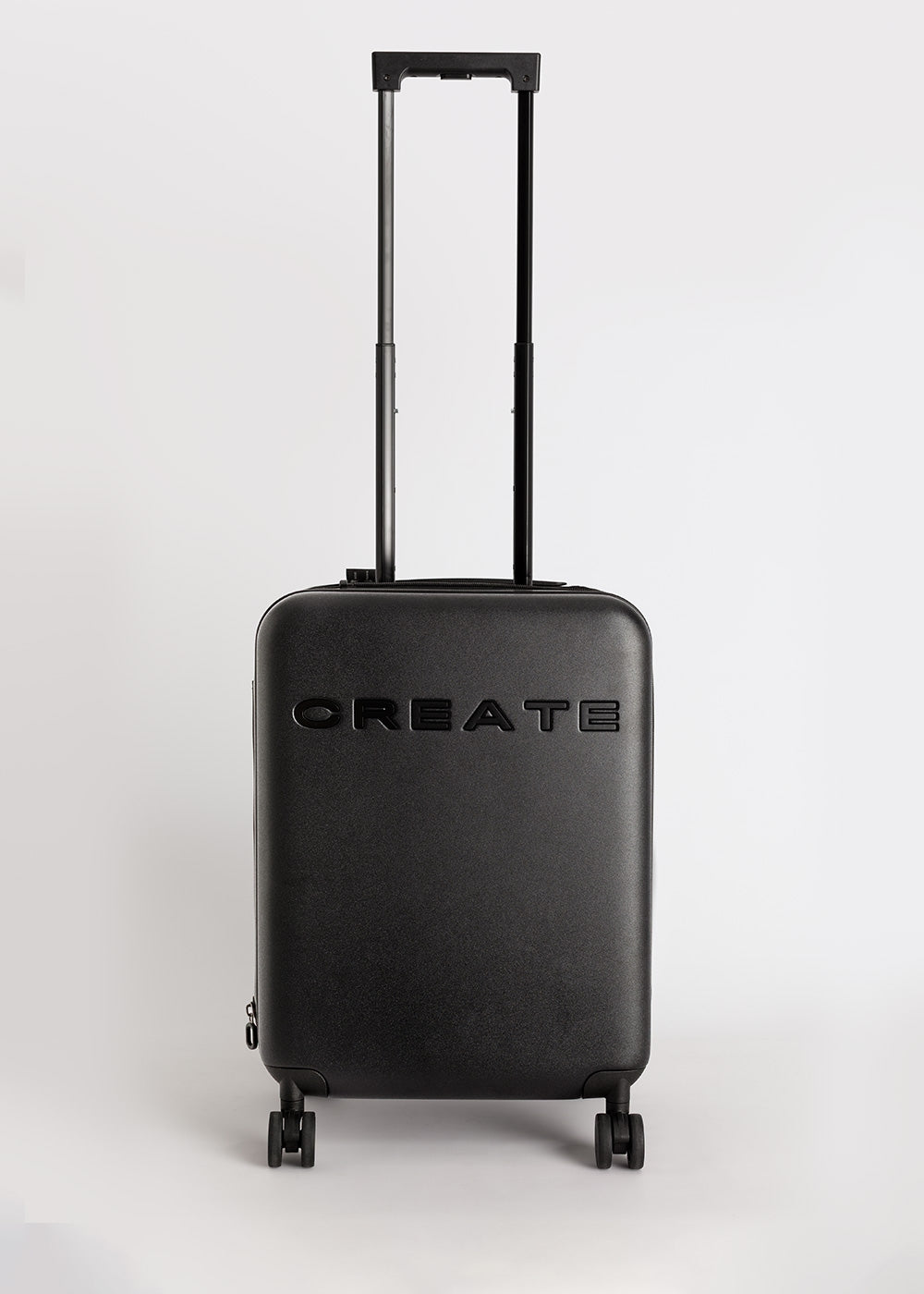 Luggage Studio Foldable - Maleta de cabina rígida plegable de policarbonato con cerradura TSA y ruedas multidireccionales - Negro