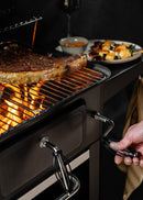 BBQ Smokey Pro - Barbacoa Ahumadora de Carbón con Parrilla Regulable y Mesa Auxiliar - Exclusiva