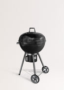 BBQ Smokey Kettle - Barbacoa ahumadora de carbón con recolector de brasas - Negro