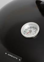 Bbq Smokey Kettle - Charcoal Smoker Barbecue With Ember Collector - Black