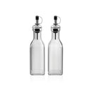 Set De 2 Bouteilles Huile & Vinaigre - Transparent/Noir