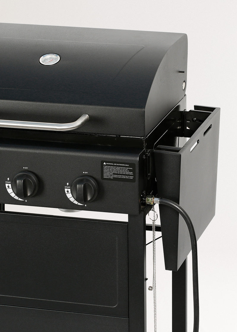 Quemador De Gas BBQ - Barbacoa De Gas De 9Kw Con 3 Quemadores Y Mesa Plegable. - Exclusivo