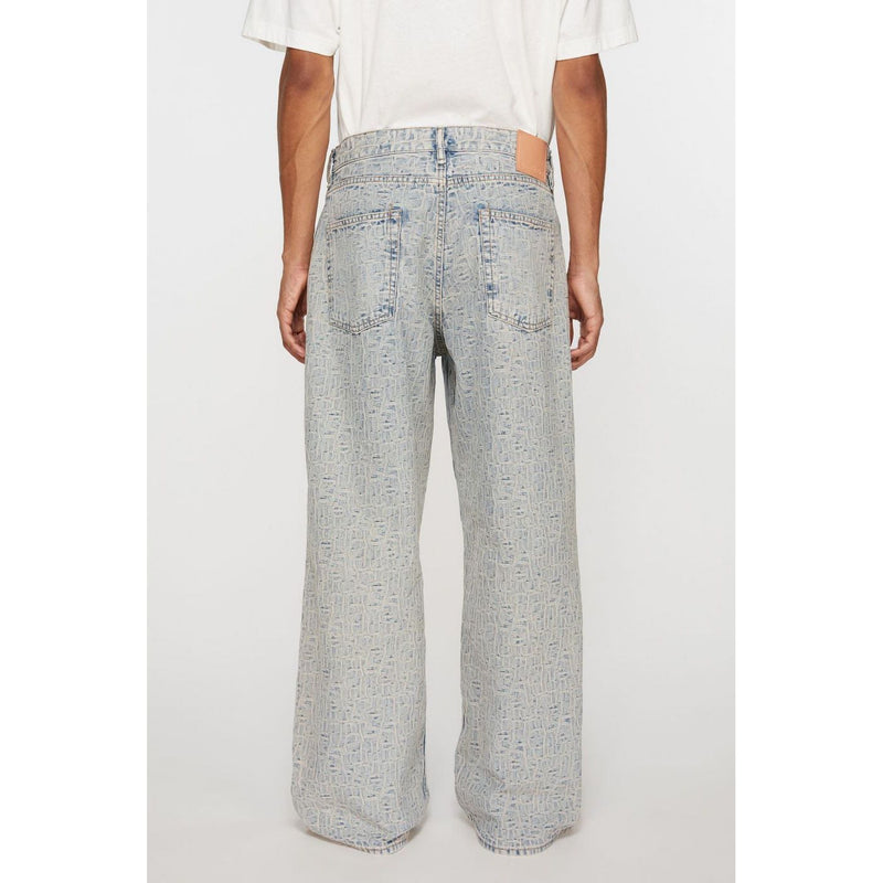 Acne Studios 1981 Fn Jeans Monogram Jeans - Blue / Beige