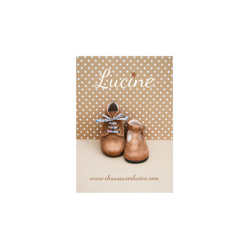 Chaussures Bottillons Charlie - Cuir Camel Irisé - Fille