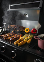 Bbq Gas Burner Pro  - Barbecue À Gaz Avec Brûleur Latéral Et Table D’Appoint - Noir