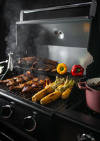 Bbq Gas Burner Pro - Gas Barbecue With Side Burner And Side Table - 17KW - Black