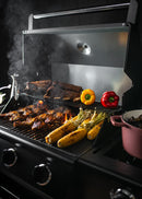 BBQ Gas Burner Pro - Gas Barbecue With Side Burner & Side Table - Black