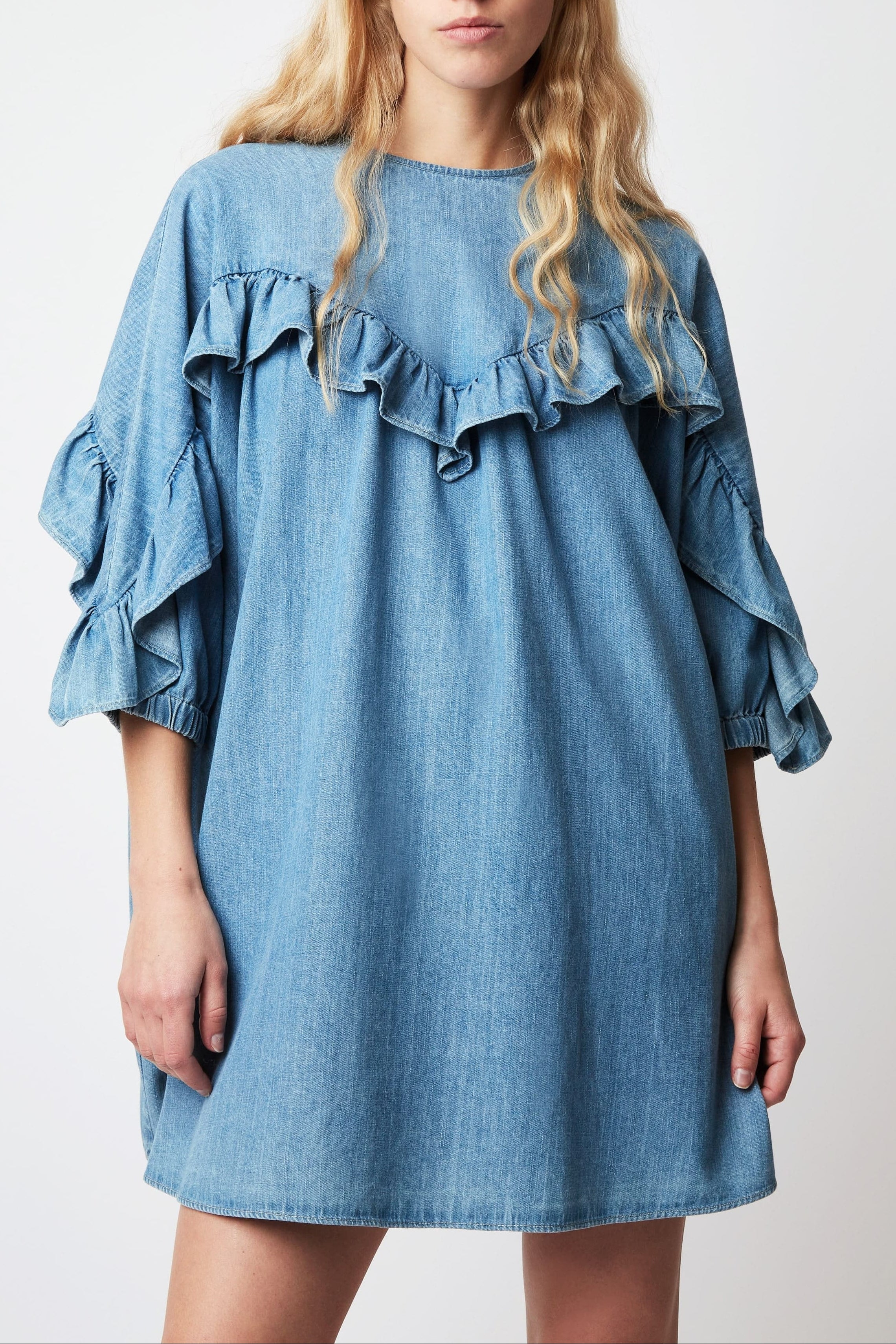 GROOVY LUCCIANA DENIM DRESS