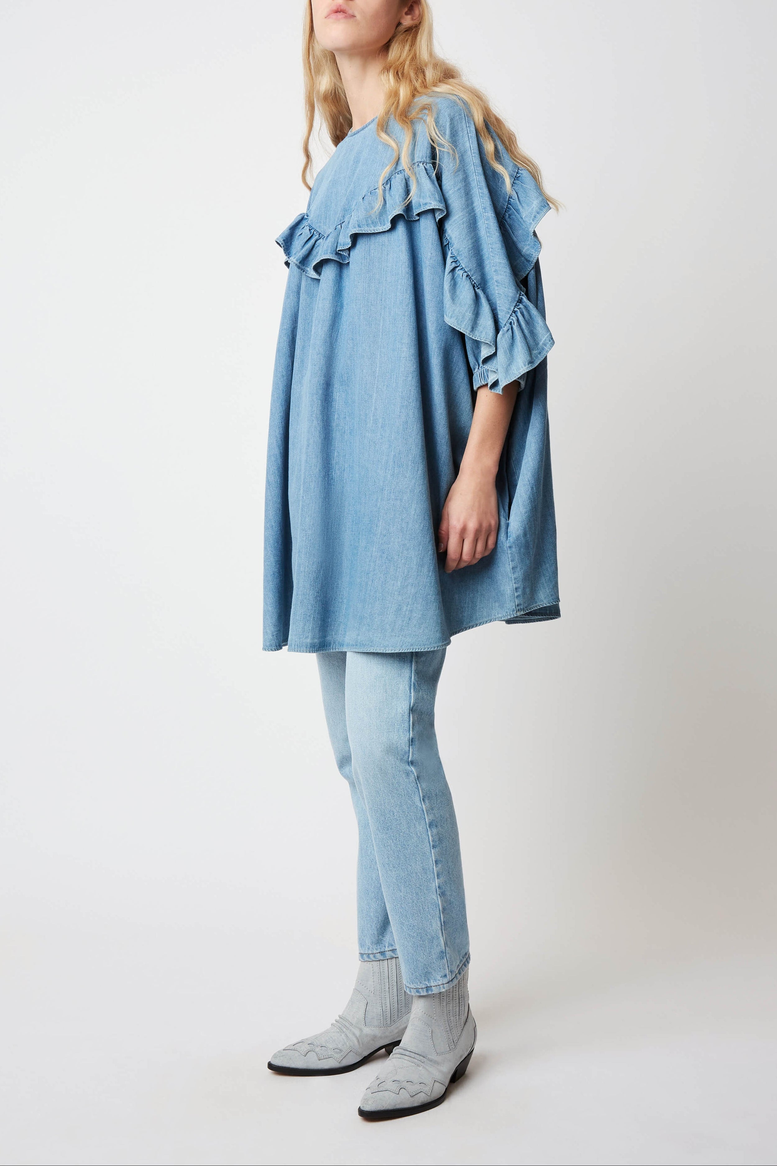GROOVY LUCCIANA DENIM DRESS