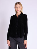 Chemise Imprimé Manches Longues - Square Burnout Noir