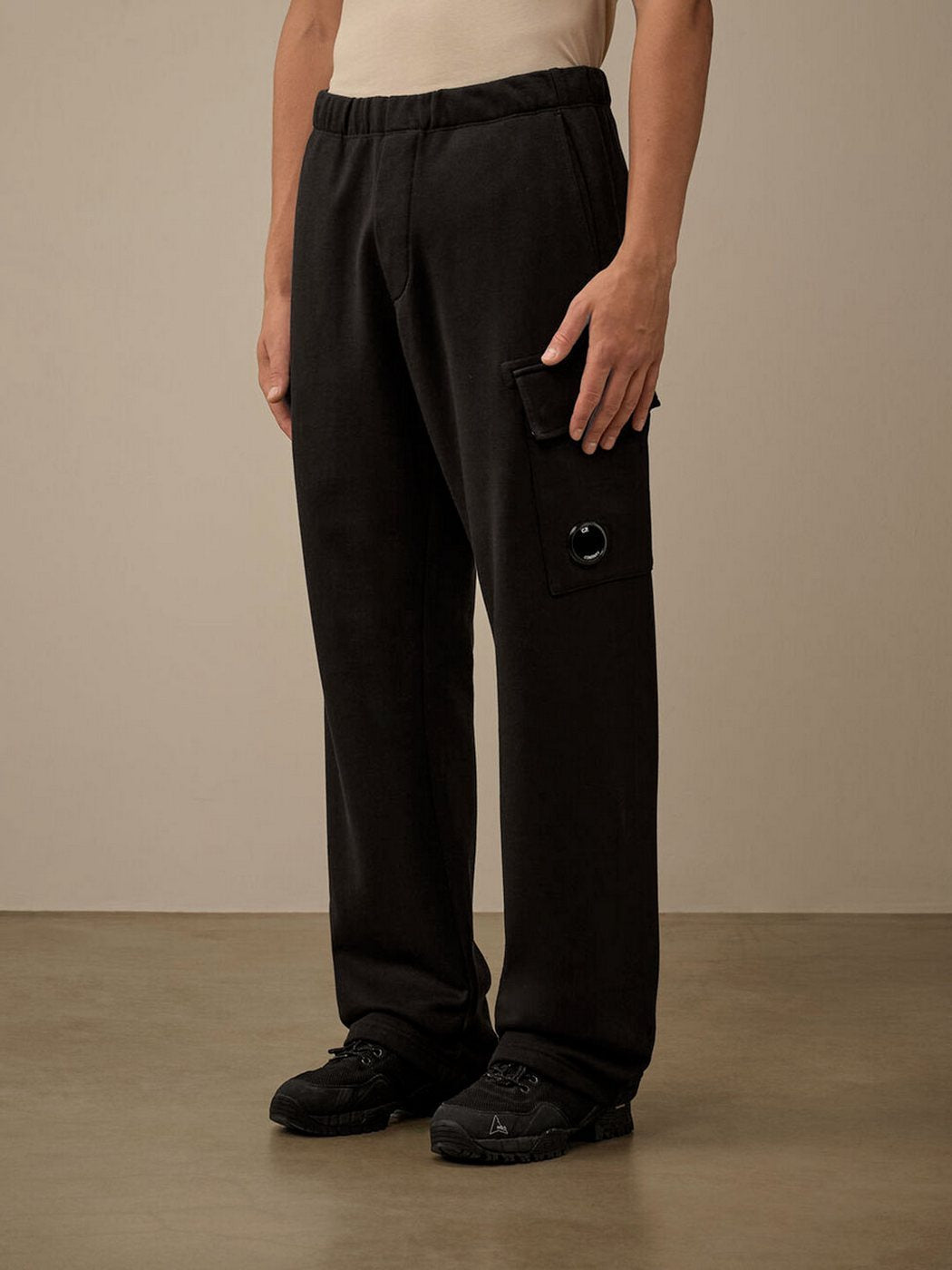 Company - Pantalones deportivos tipo cargo de polar con pernera ancha