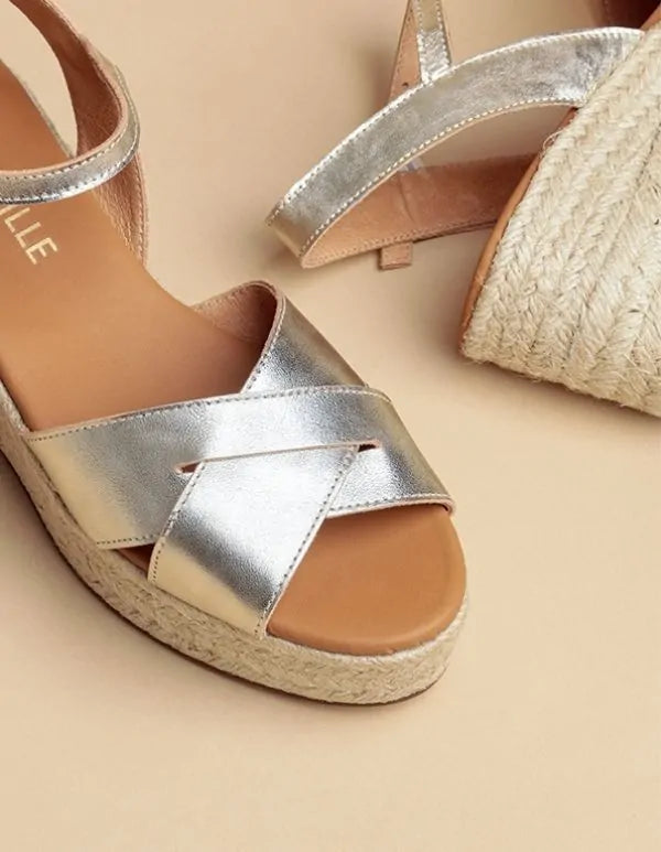 Espadrilles Cordoue - Cuir Dore - Femme