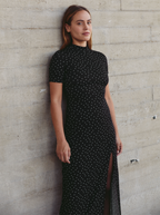Cut Galaxy Dots Dress