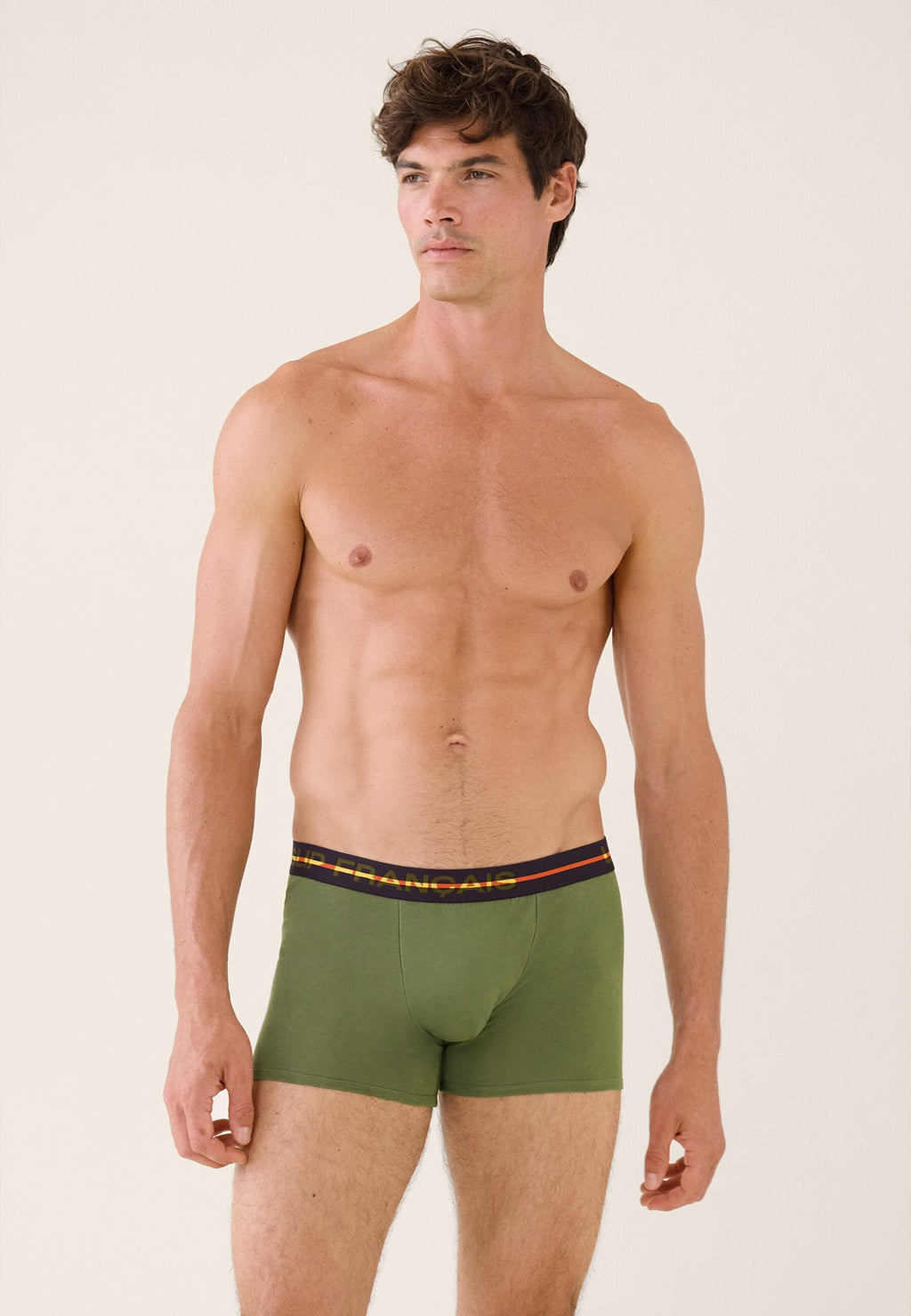 Boxer Redoutable En Coton - Kaki Véronèse