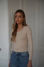 Pull Fin Polly - Beige