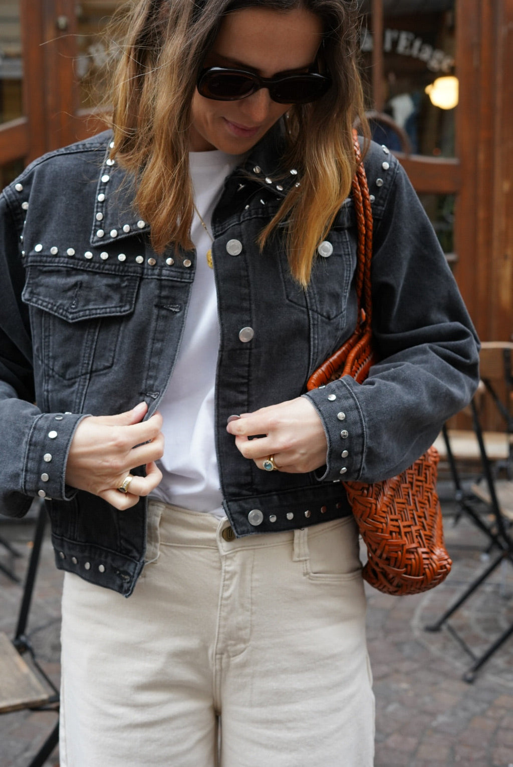 Chaqueta Vaquera Thelma Negra