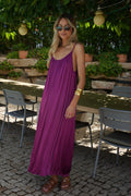 Robe Longue Darcy - Prune