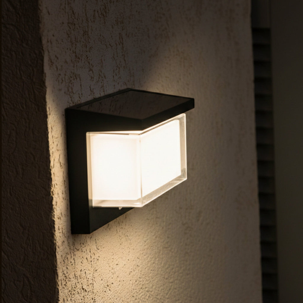 Zeany - Applique Solaire Décorative - Acier - Noir