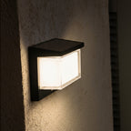 Zeany - Applique Solaire Décorative - Acier - Noir