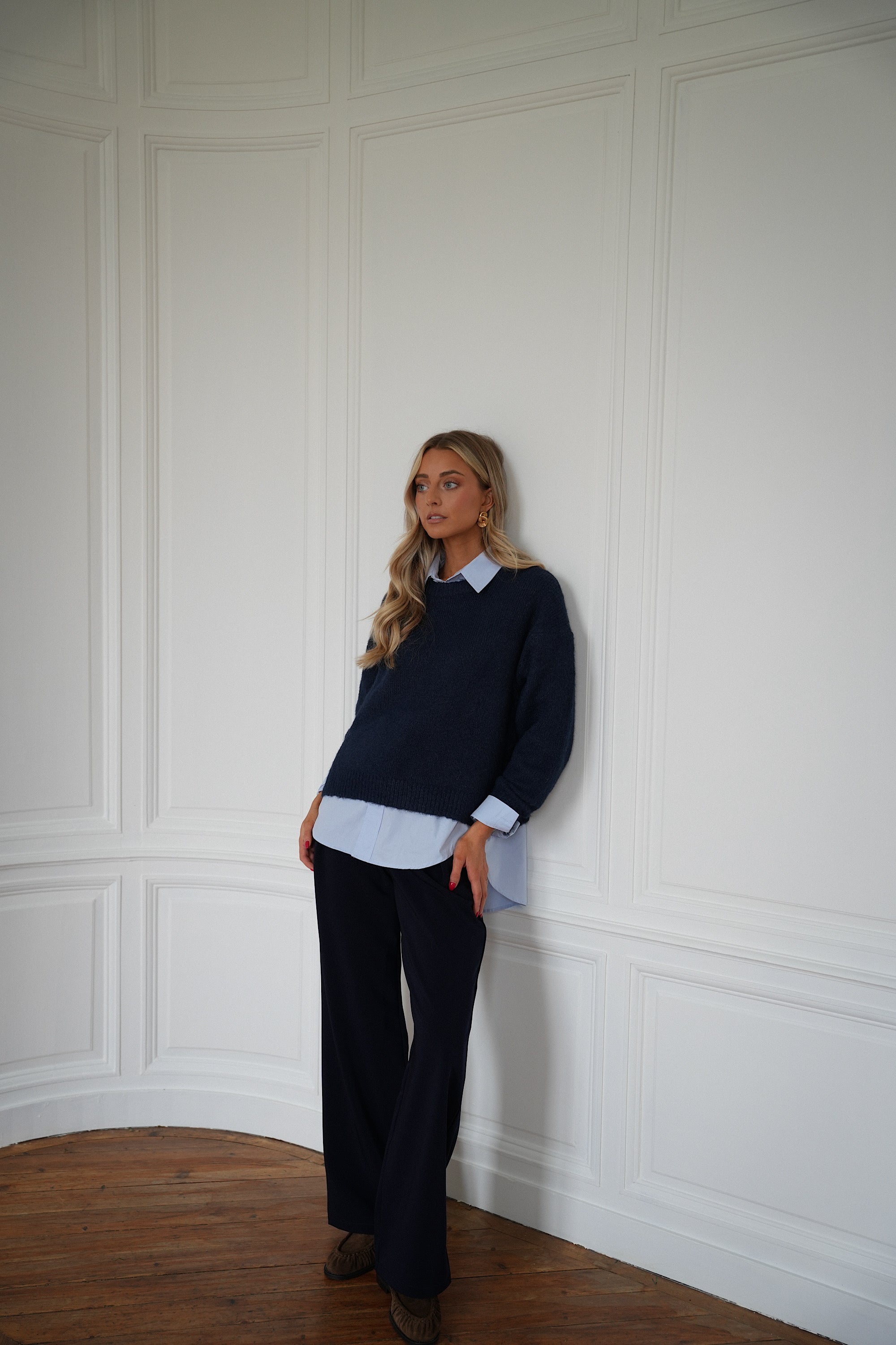 Pantalon Droit Sandro - Marine