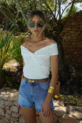 Top Dentelle Catia - Blanc