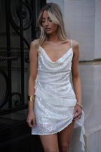 Robe À Sequins Dafné - Crème