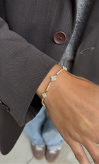 Clover gems bracelet