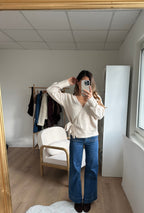 Cárdigan con lazo Chloé beige