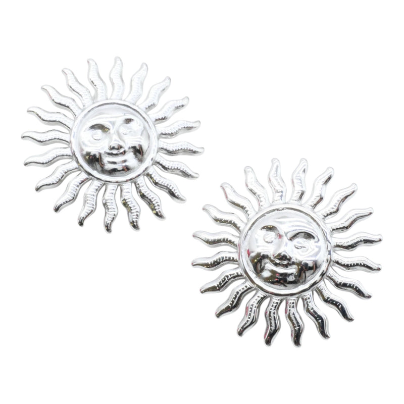 Boucles D'Oreilles Soleil - Les Boucles - Doré Ou Argent