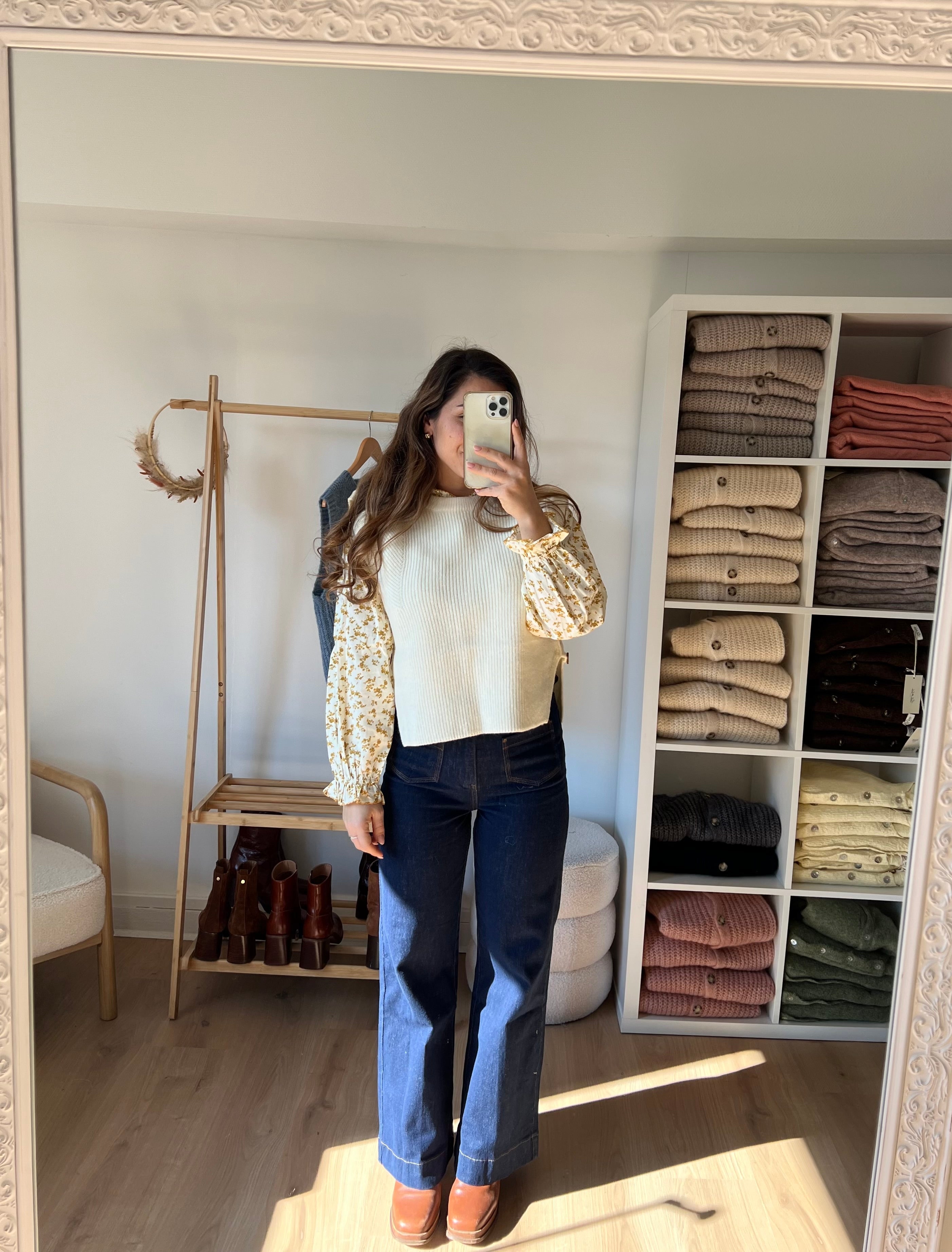 Pull Sans Manches Isaure - Écru
