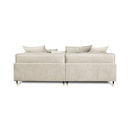 Canapé Tissu Beige Fiorenzo - 3 Places - Beige