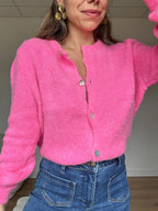 Léonie Wool Knit Candy Pink
