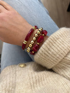 Bracelet Trio De Bracelets - Rouge